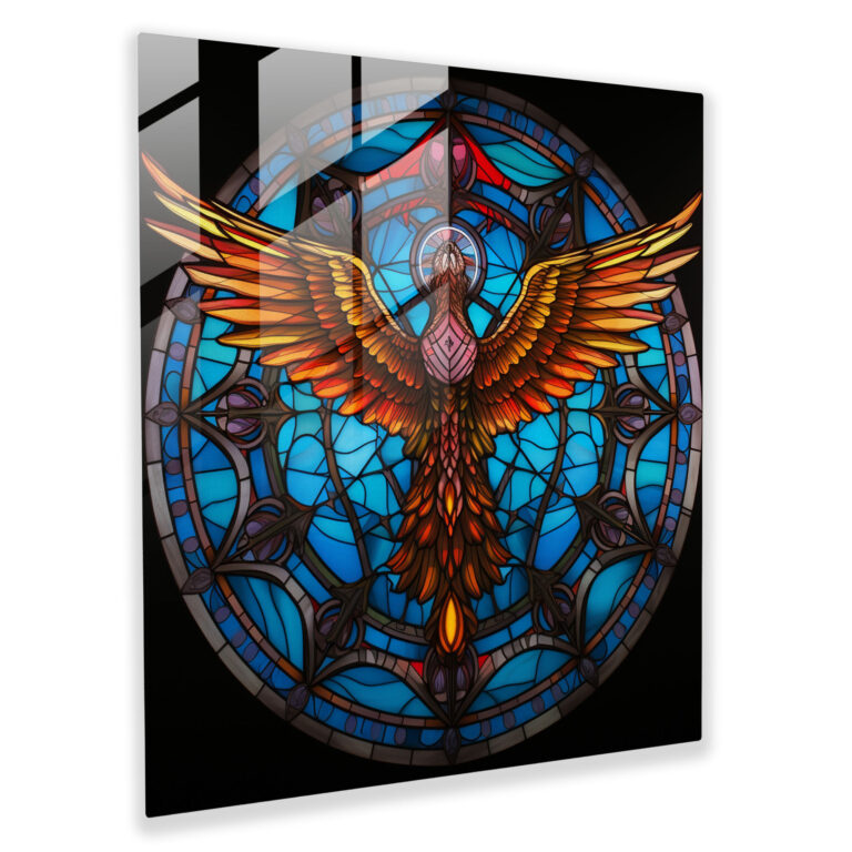 Hermes Stained Glass Print - Hermes, Stained Glass Design, Glass Wall Art, Glass Art