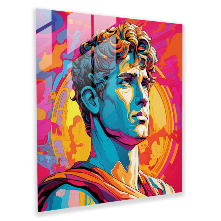 Comic Hermes Glass Print - Hermes, Glass Art, Hermes, Comic Book Style