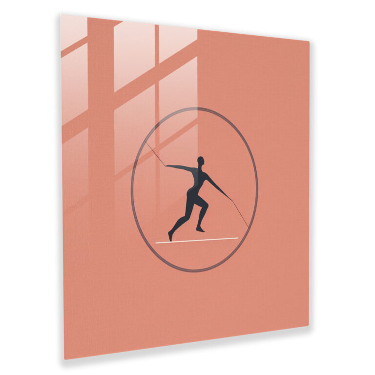 Hermes Glass Print - Symbolic Power - Hermes, Glass Art, Hermes Glass Print, Glass Wall Art