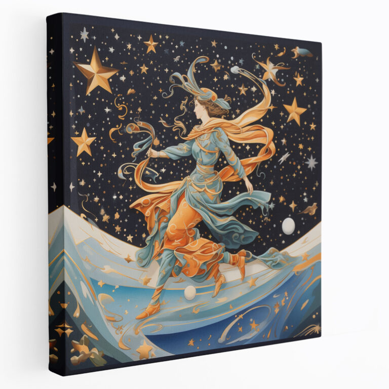 Hermes Celestial Winged Sandals Canvas Print - Hermes, Wall Decoration, Hermes, Home Decoration