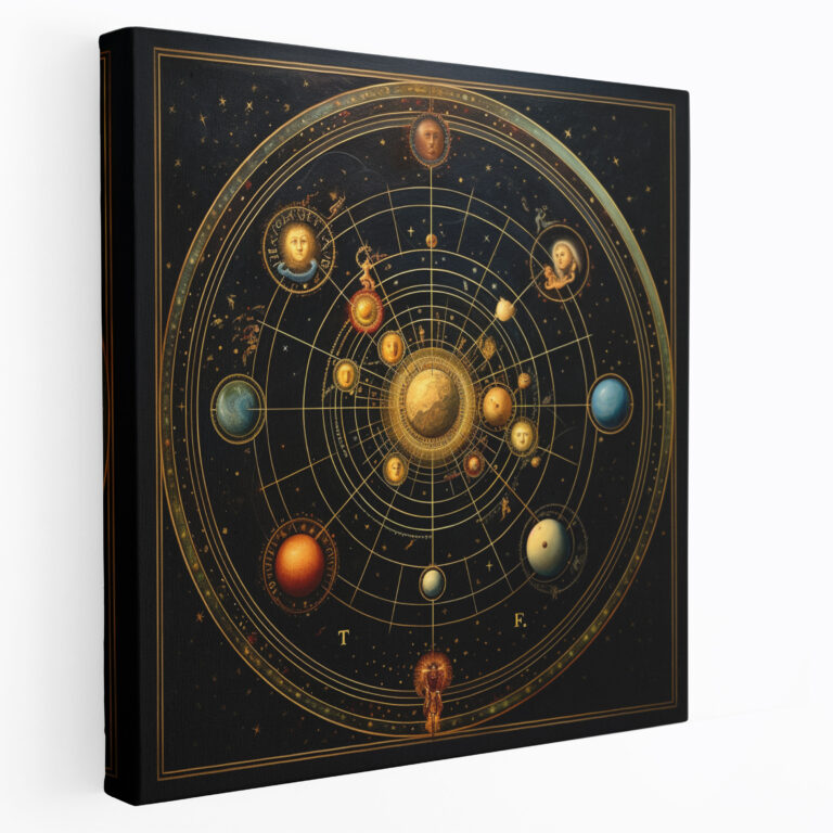 Hermes Cosmic Alignment Canvas Print - Hermes, Canvas Wall Art, Hermes, Home Decoration