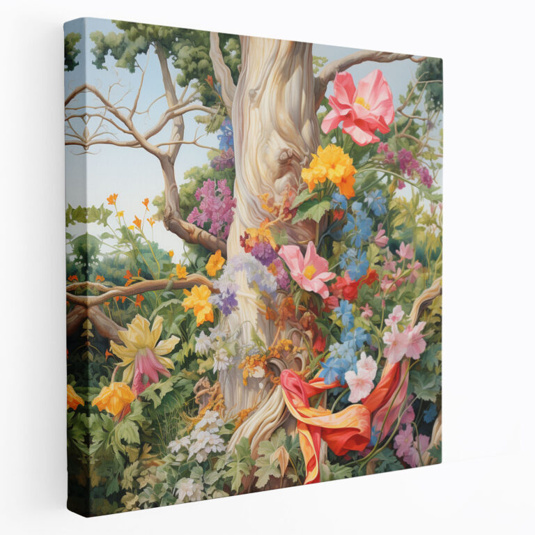 Hermes Silk Scarf Botanical Canvas Print - Hermes, Canvas Print, Canvas Wall Art, Canvas