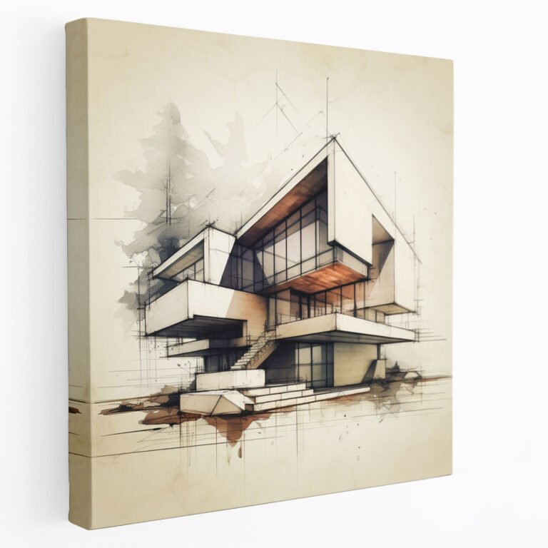 Hermes Canvas Print - Architecture Wall Art - Hermes, Geometric, Modern, Architecture