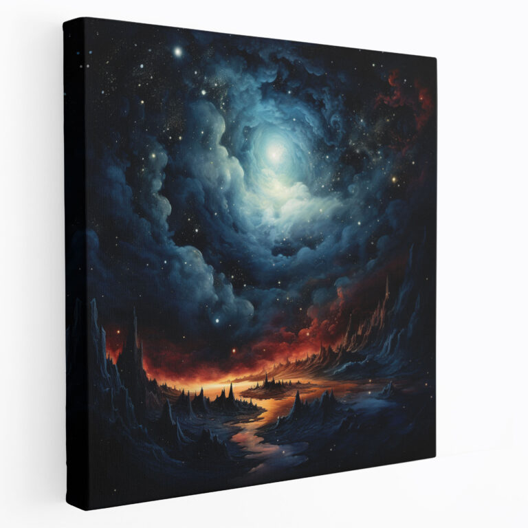 Hermes Canvas Print - Celestial Wall Art - Hermes, Celestial, Night Sky, Canvas Wall Art