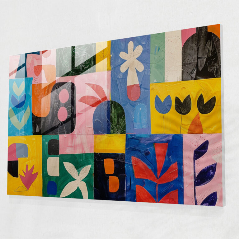 Henri Matisse Glass Wall Art - Collage Of Colors - Henri Matisse, Home Decoration, Glass Print, Glass Art