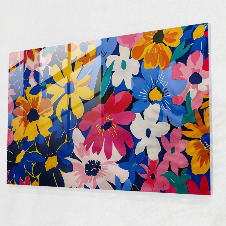 Vibrant Floral Henri Matisse Glass Wall Art - Henri Matisse, Glass Wall Art, Wall Decoration, Glass Art