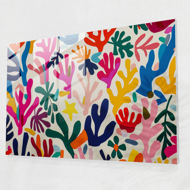 Whimsical Patterns Henri Matisse Glass Print - Henri Matisse, Henri Matisse, Wall Decoration, Glass Art