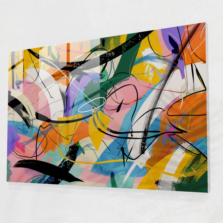Henri Matisse Glass Wall Art - Dynamic Abstract Shapes - Henri Matisse, Home Decoration, Wall Decoration, Modern Art