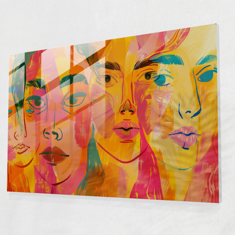 Expressive Faces Glass Print Wall Art - Henri Matisse, Wall Decoration, Glass Print, Modern Art