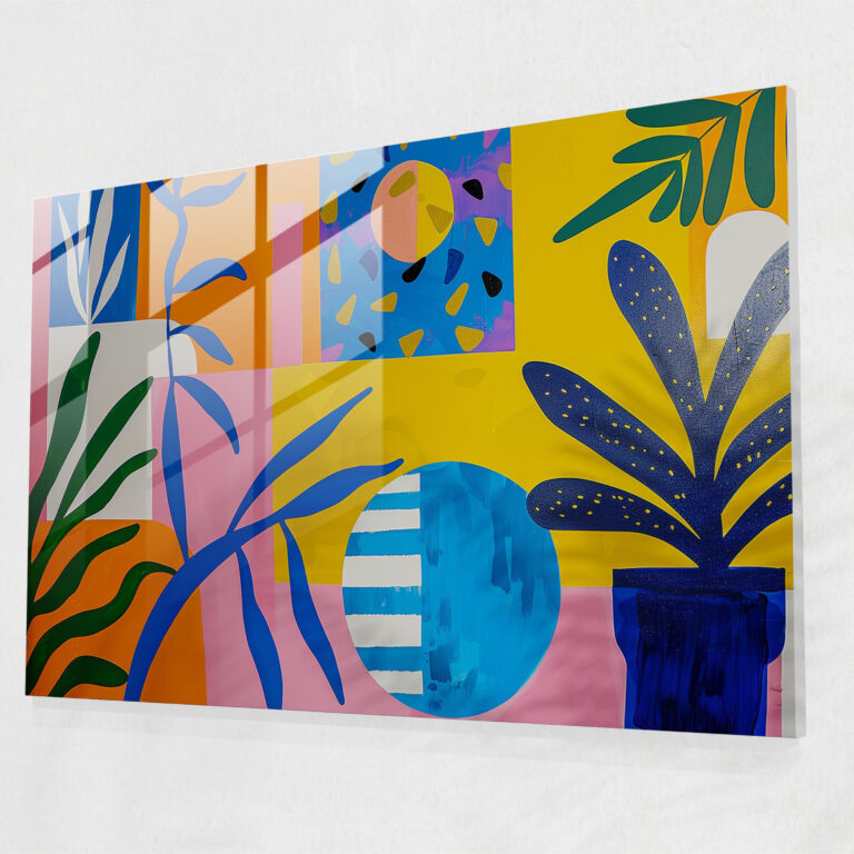 Henri Matisse Wall Decoration - Playful Cutouts - Henri Matisse, Patterns, Glass Print, Cutout Shapes