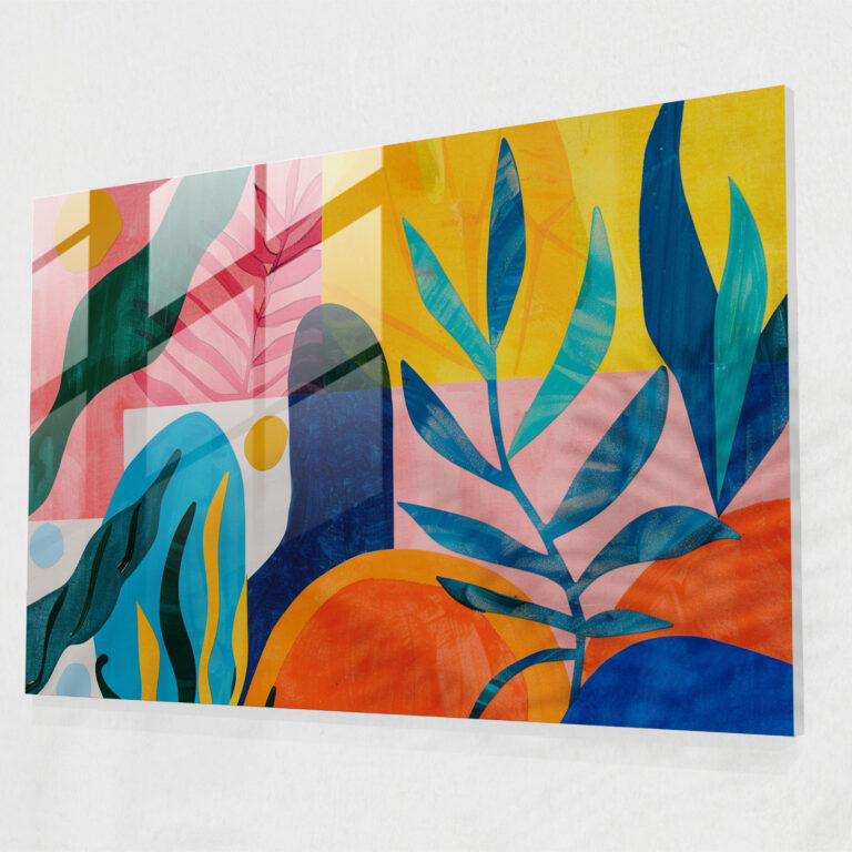Henri Matisse Glass Wall Art - Dynamic Composition - Henri Matisse, Henri Matisse, Organic Shapes, Home Decoration