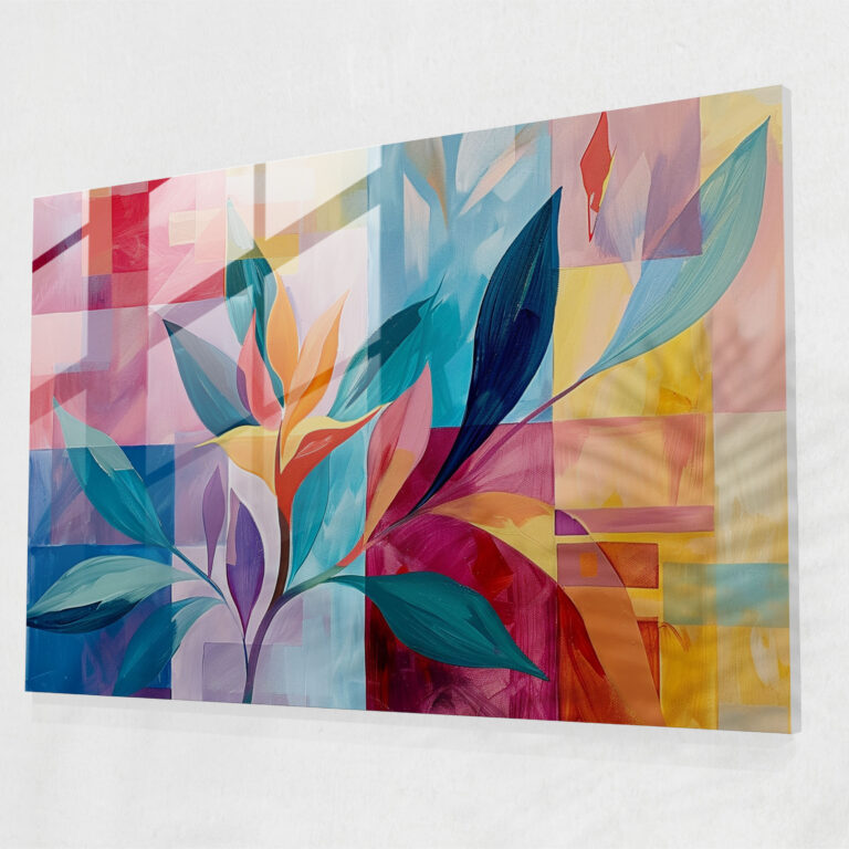 Henri Matisse Glass Print: Colorful Geometric Shapes - Henri Matisse, Home Decoration, Wall Decoration, Glass Wall Art