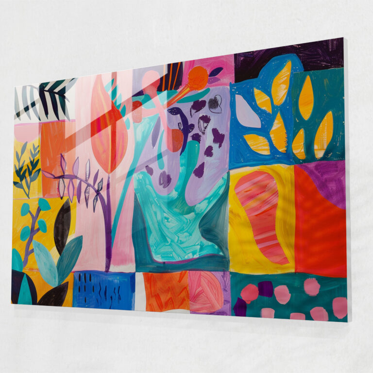 Whimsical Patterns Glass Wall Art By Henri Matisse - Henri Matisse, Glass Wall Art, Glass Art, Modern Art