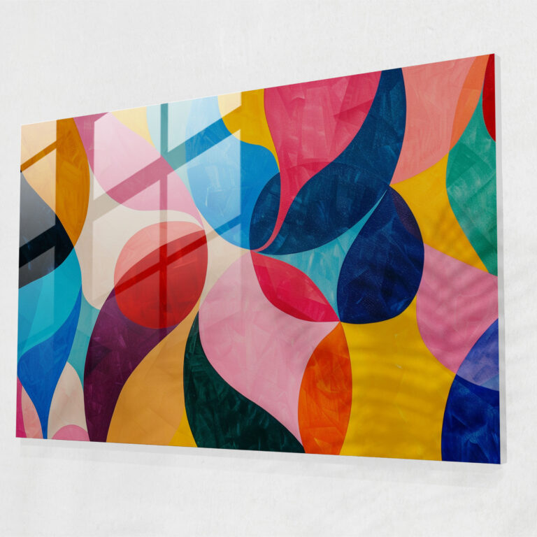 Henri Matisse Modern Art: Colorful Abstract Shapes - Henri Matisse, Home Decoration, Henri Matisse, Glass Art