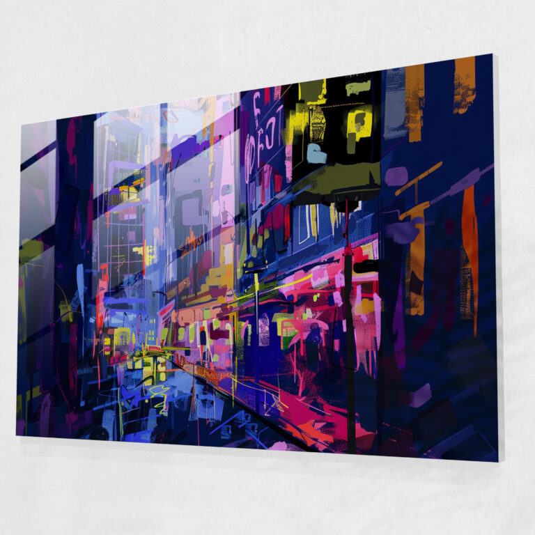 Henri Matisse Glass Print - Cityscape At Night - Henri Matisse, Henri Matisse, Glass Print, Home Decoration