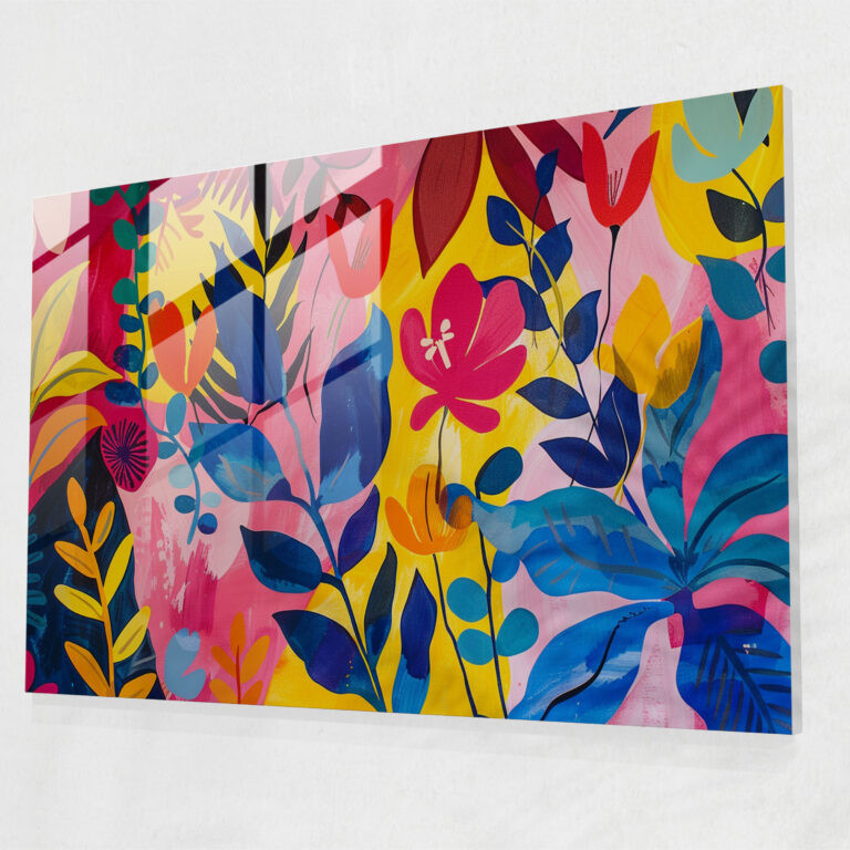 Henri Matisse Glass Art Wall Decoration - Henri Matisse, Glass Art, Modern Art, Botanical Patterns