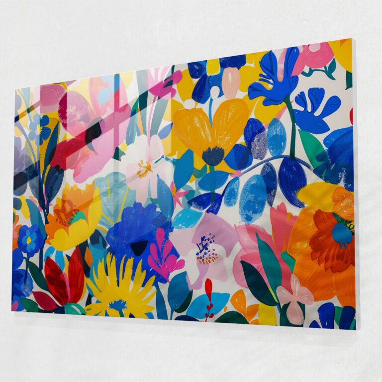 Henri Matisse Glass Print - Vibrant Floral Patterns - Henri Matisse, Wall Decoration, Modern Art, Glass Print