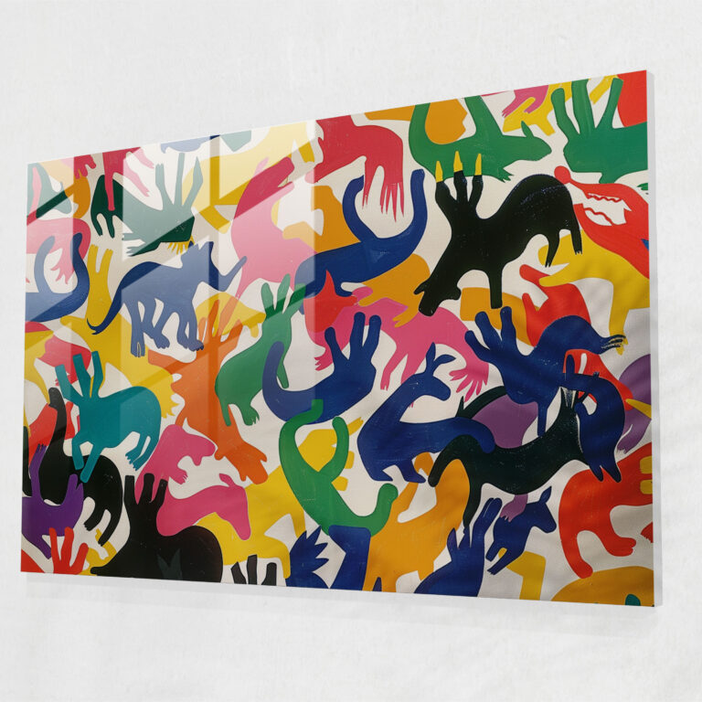 Henri Matisse Glass Print - Playful Animal Silhouettes - Henri Matisse, Home Decoration, Henri Matisse, Wall Decoration