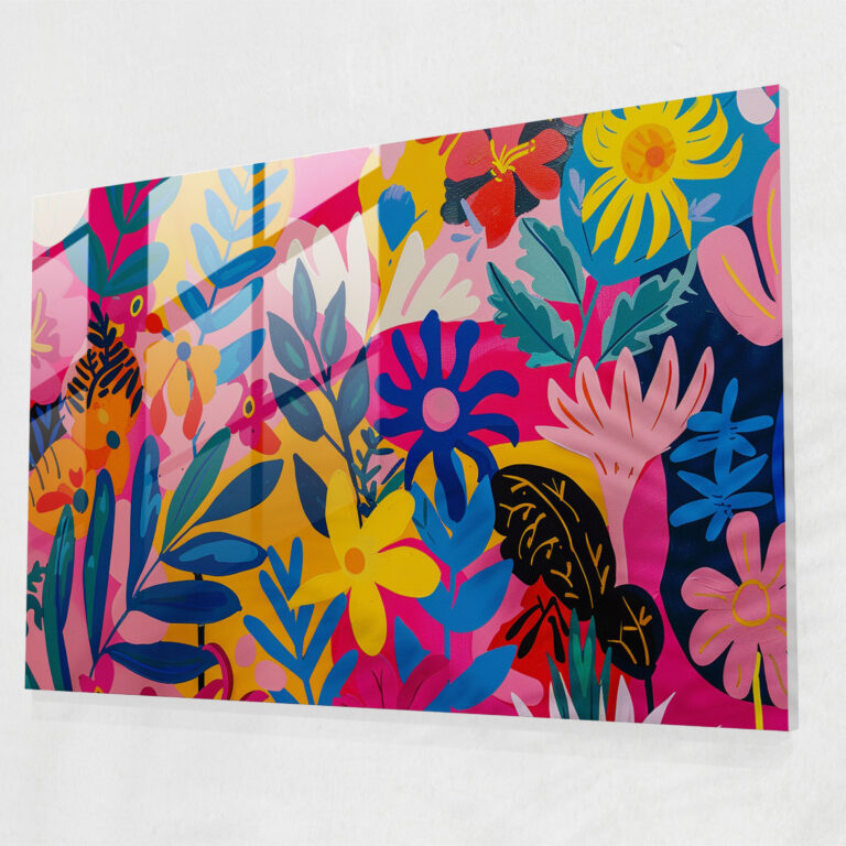 Henri Matisse Glass Print Floral Patterns - Henri Matisse, Wall Decoration, Glass Print, Home Decoration