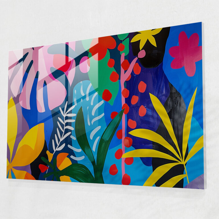 Henri Matisse Glass Print Whimsical Shapes - Henri Matisse, Glass Art, Modern Art, Glass Wall Art