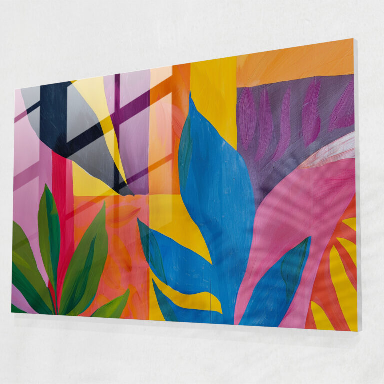 Henri Matisse Glass Print Dynamic Colors - Henri Matisse, Glass Art, Glass Wall Art, Henri Matisse