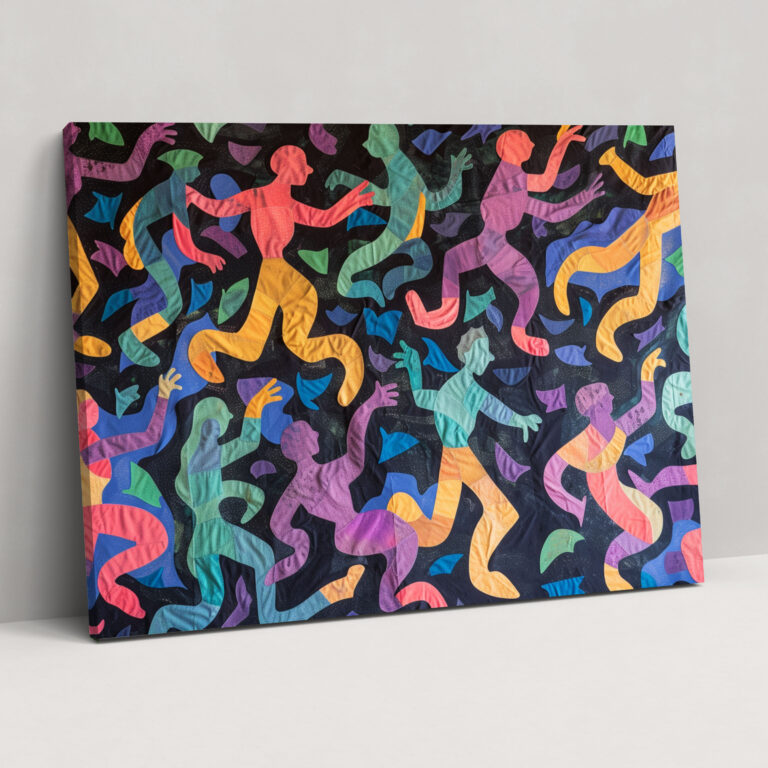 Playful Dancers Henri Matisse Style Canvas Print - Henri Matisse, Canvas, Henri Matisse Style, Wall Decoration