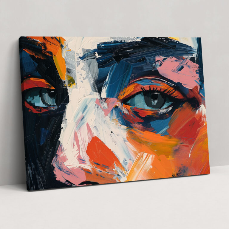 Expressive Portrait Henri Matisse Style Canvas Print - Henri Matisse, Henri Matisse Style, Home Decoration, Canvas Wall Art