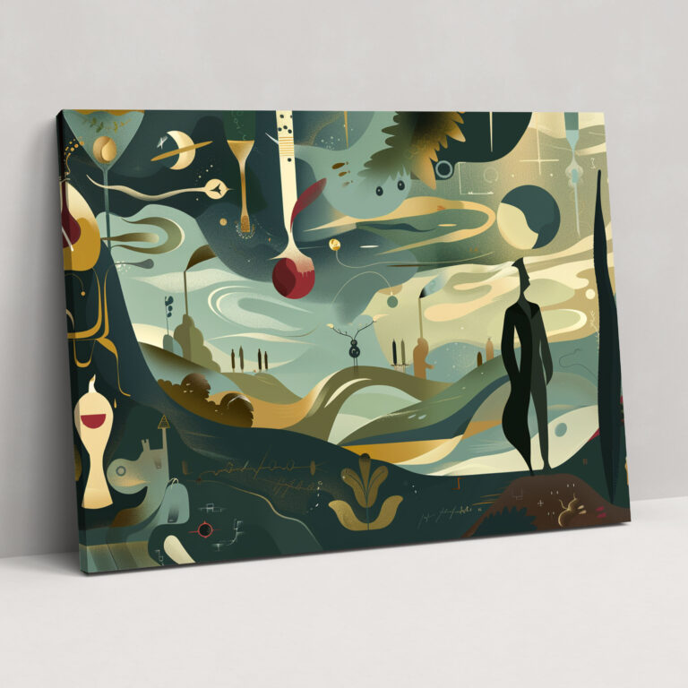 Surreal Landscape Henri Matisse Style Canvas Print - Henri Matisse, Canvas Wall Art, Wall Decoration, Wall Art
