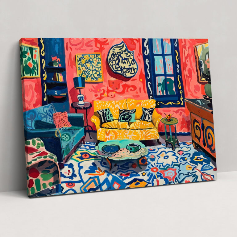 Henri Matisse Canvas Print - Henri Matisse, Whimsy, Canvas Print, Colorful Furniture