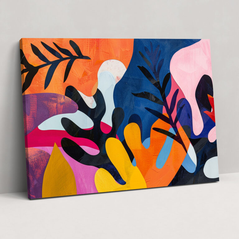 Henri Matisse Abstract Canvas Print - Henri Matisse, Home Decoration, Henri Matisse, Vibrant Hues
