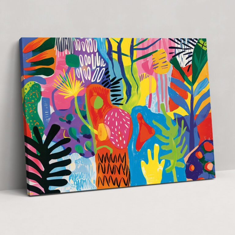 Abstract Henri Matisse Canvas Print - Henri Matisse, Canvas, Wall Art, Canvas Wall Art