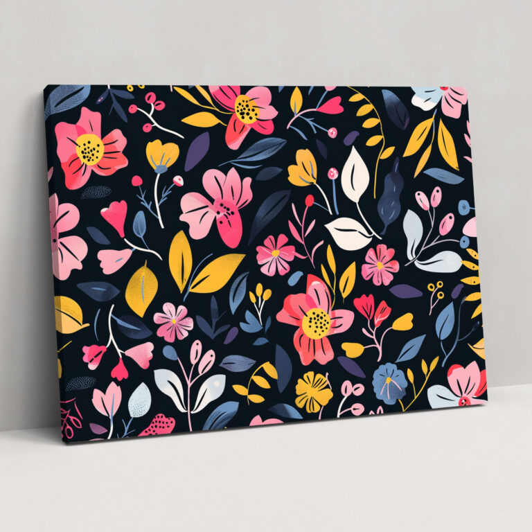 Henri Matisse Floral Pattern Canvas Print - Henri Matisse, Canvas Wall Art, Canvas, Home Decoration