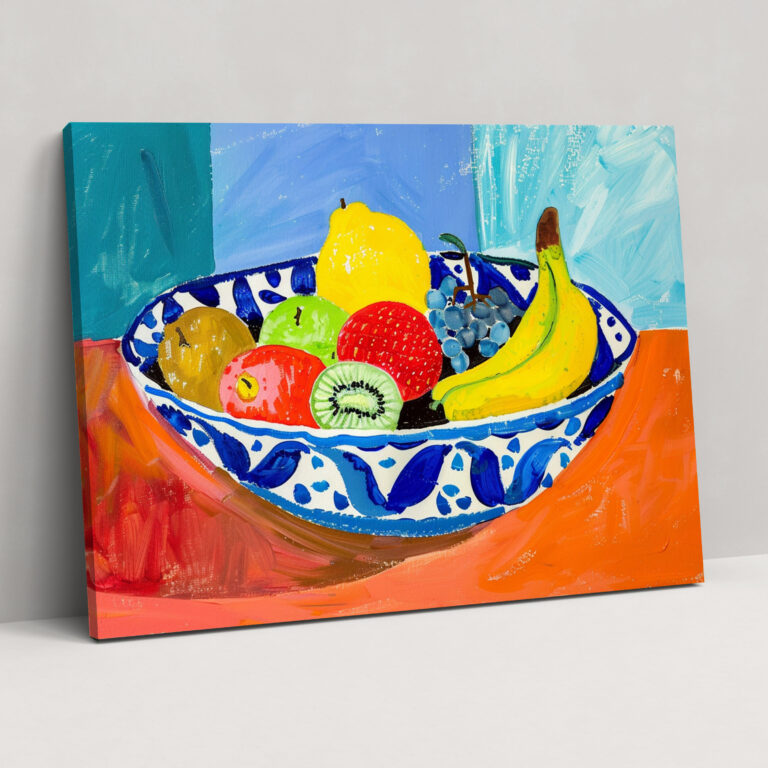 Still Life Fruit Bowl Henri Matisse Canvas Print - Henri Matisse, Wall Decoration, Wall Art, Canvas Print