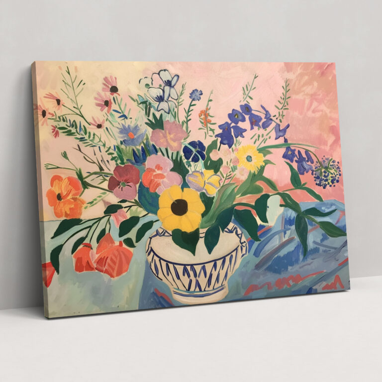 Floral Arrangement Henri Matisse Canvas Print - Henri Matisse, Home Decoration, Wall Art, Henri Matisse