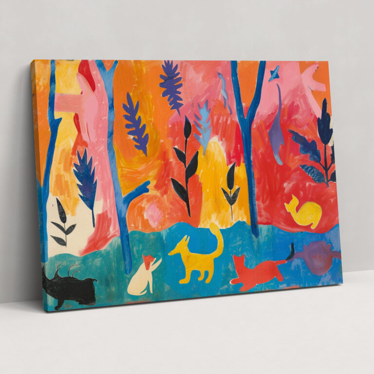 Henri Matisse Canvas Print: Playful Animals - Henri Matisse, Wall Decoration, Henri Matisse, Canvas Print