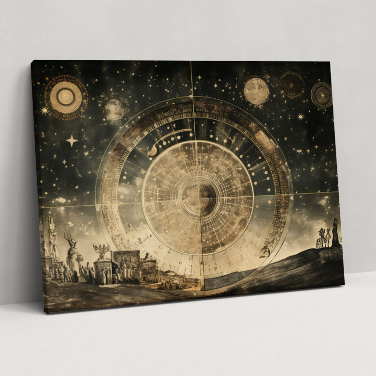 Vintage Horoscope Wall Art - Horoscope, Traditional, Horoscope, Home Decoration