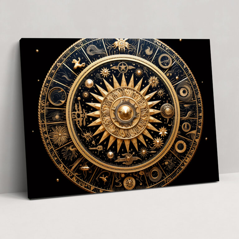 Horoscope Wall Art - Horoscope, Horoscope, Cosmic Elements, Mandala Design