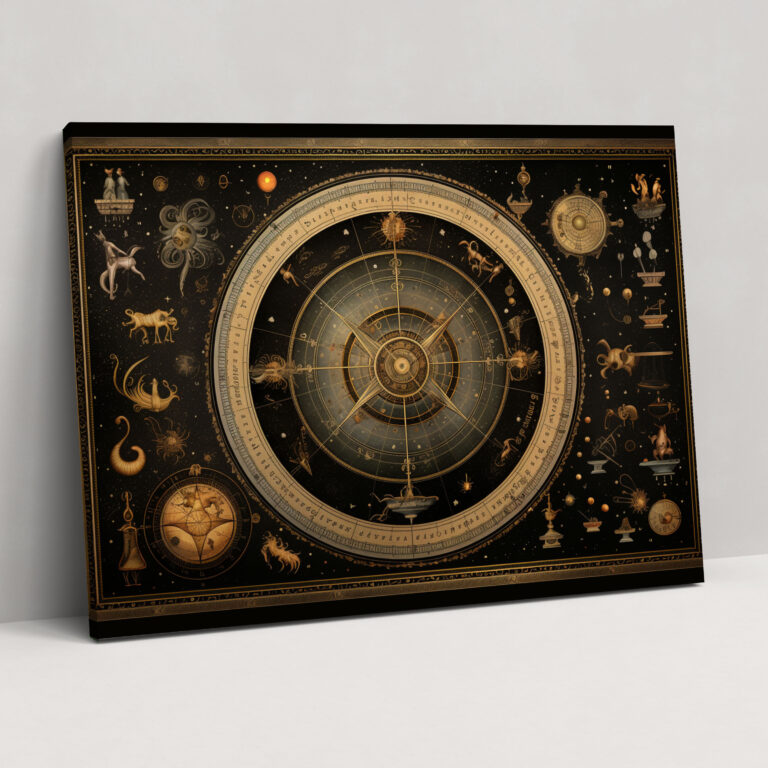 Horoscope Wall Decoration - Horoscope, Wall Art, Astrology Chart, Wall Decoration