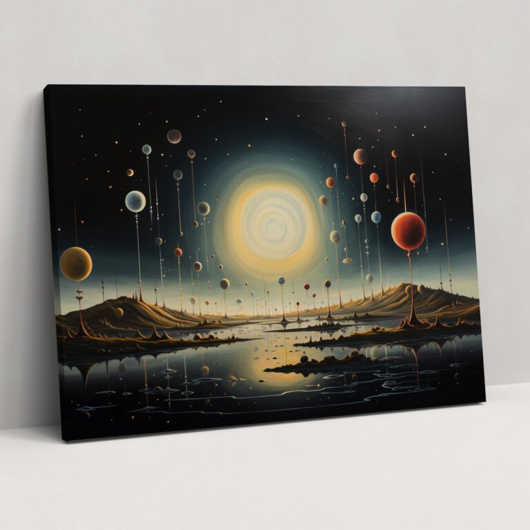 Horoscope Cosmic Dreamland Canvas Print - Horoscope, Planets, Canvas, Wall Art
