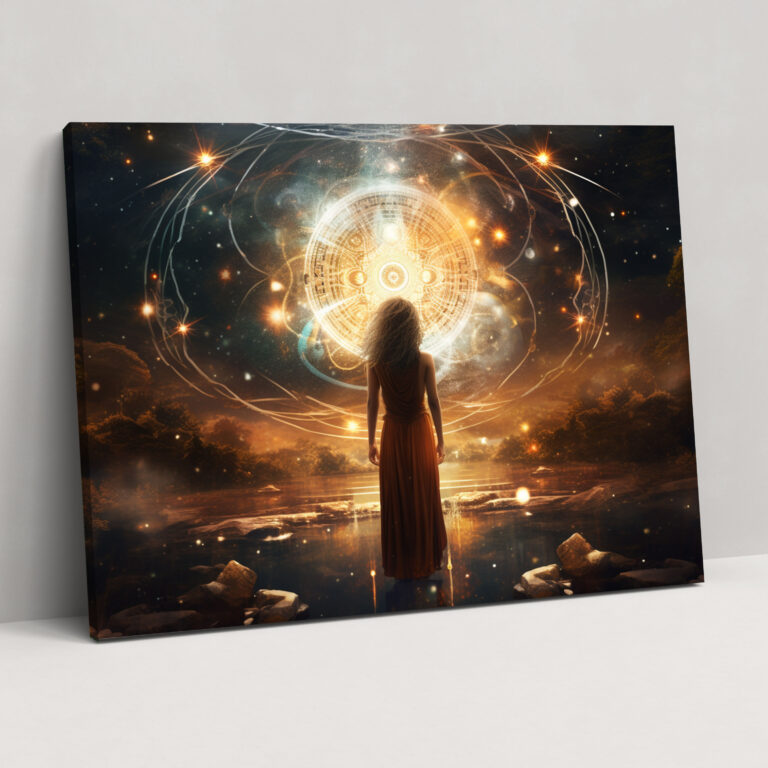 Horoscope Cosmic Canvas Print - Horoscope, Wall Art, Cosmic Scene, Canvas Wall Art