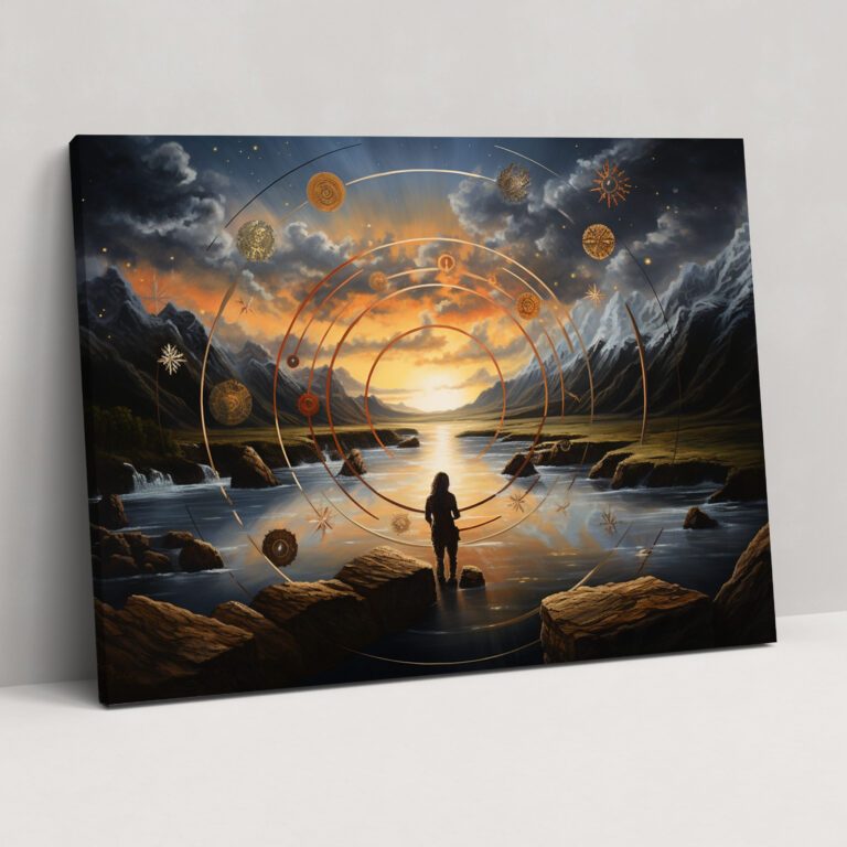 Horoscope Zodiac Landscape Canvas Print - Horoscope, Wall Decoration, Canvas, Beautiful Landscape