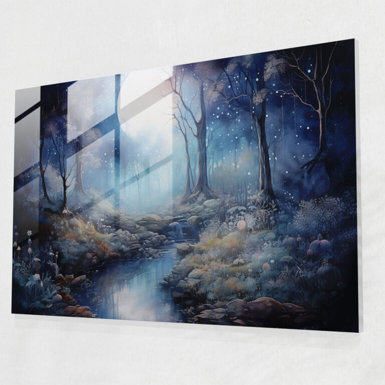 Horoscope Glass Print: Mystical Forest - Horoscope, Horoscope, Glass Print, Modern Art