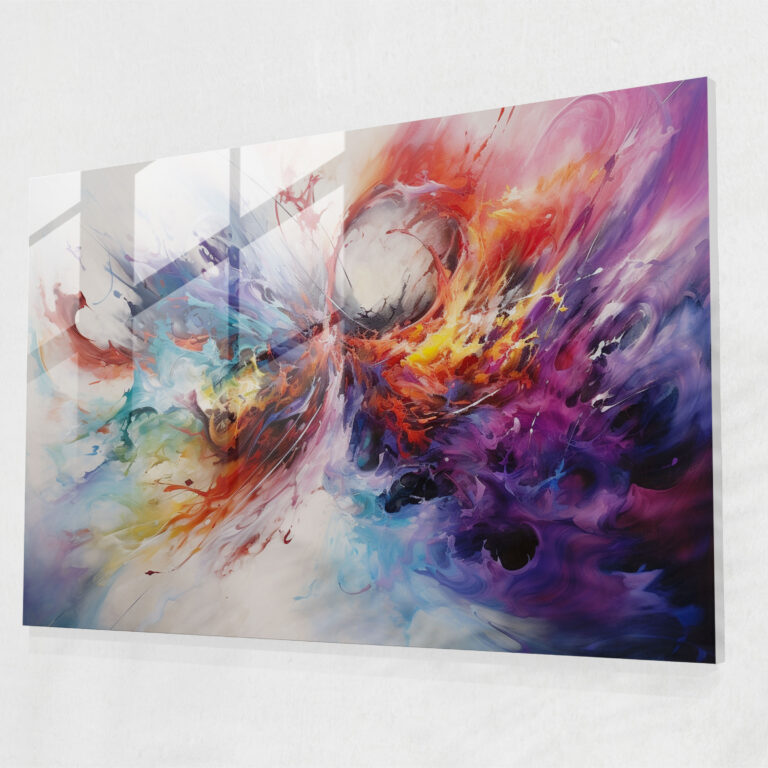 Horoscope Glass Print: Dancing Elements - Horoscope, Modern Art, Glass Art, Glass Wall Art
