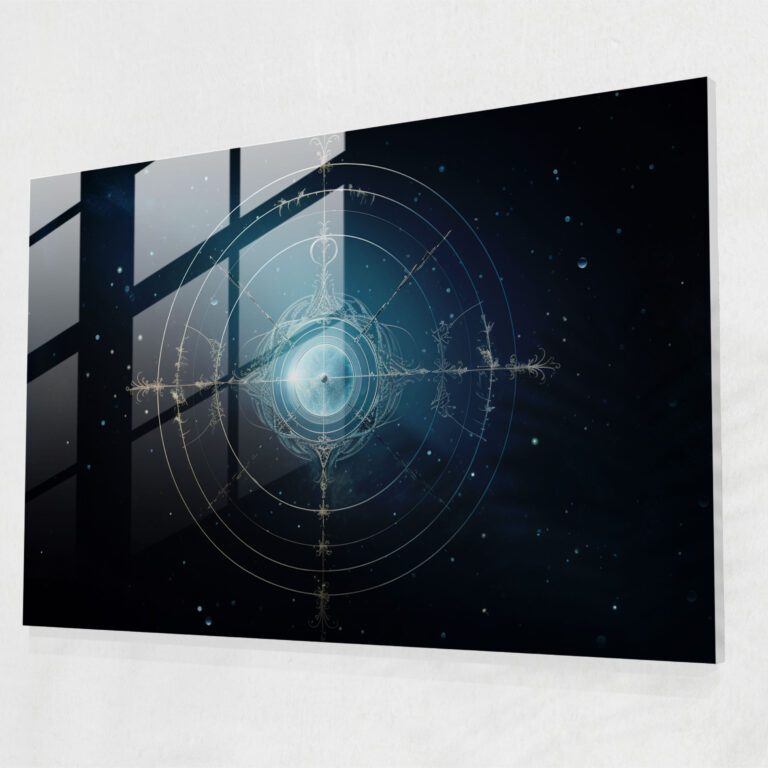 Galaxy Astro Glass Print - Horoscope, Horoscope, Modern Art, Minimalistic Design