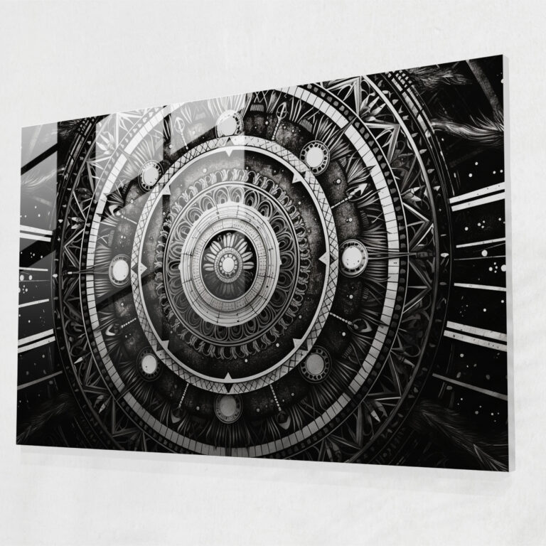 Astro Mandala Glass Wall Art - Horoscope, Horoscope, Glass Print, Mandala Design