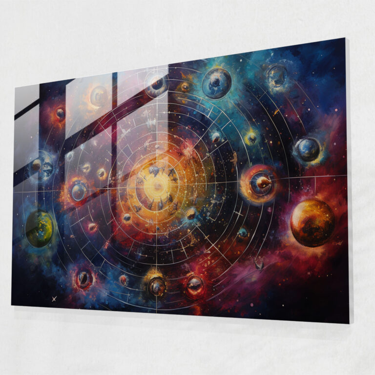 Horoscope Glass Print - Horoscope, Wall Decoration, Glass Wall Art, Vibrant Colors