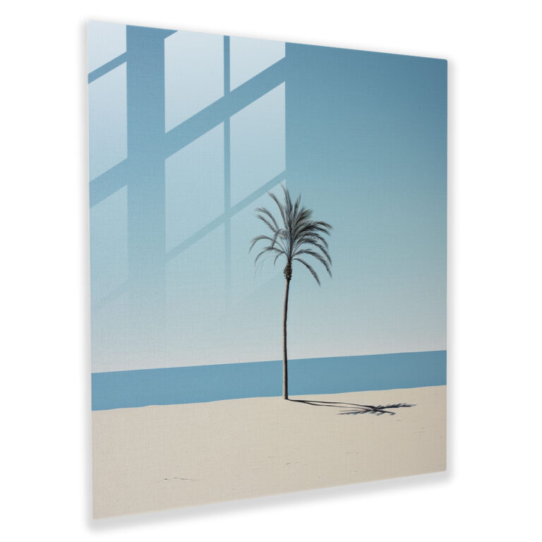 Shadowed Serenity Glass Print - Hotel, Glass Wall Art, Shadowed Serenity, Glass Print