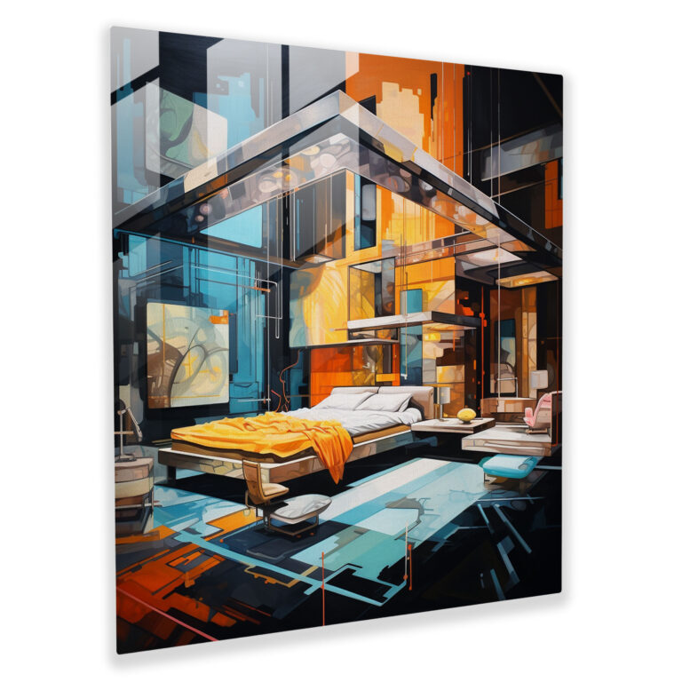 Luxury Haven Hotel Glass Print - Hotel, Wall Decoration, Glass Wall Art, Home Decoration
