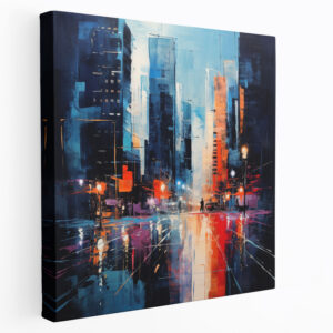 Hotel City Nights Canvas Print - Hotel, Wall Art, Home Decoration, Urban Elegance