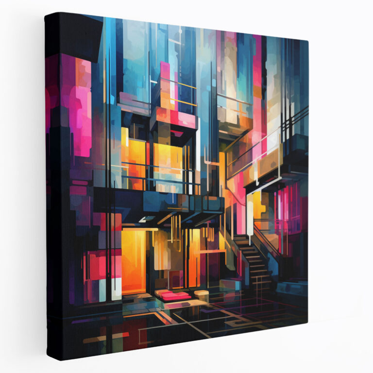 Luxury Hotel Geometries Canvas Print - Hotel, Wall Decoration, Home Decoration, Canvas Print